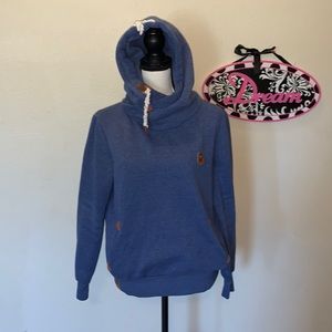 Zanzea Collection blue anchor nautical hoodie sweatshirt